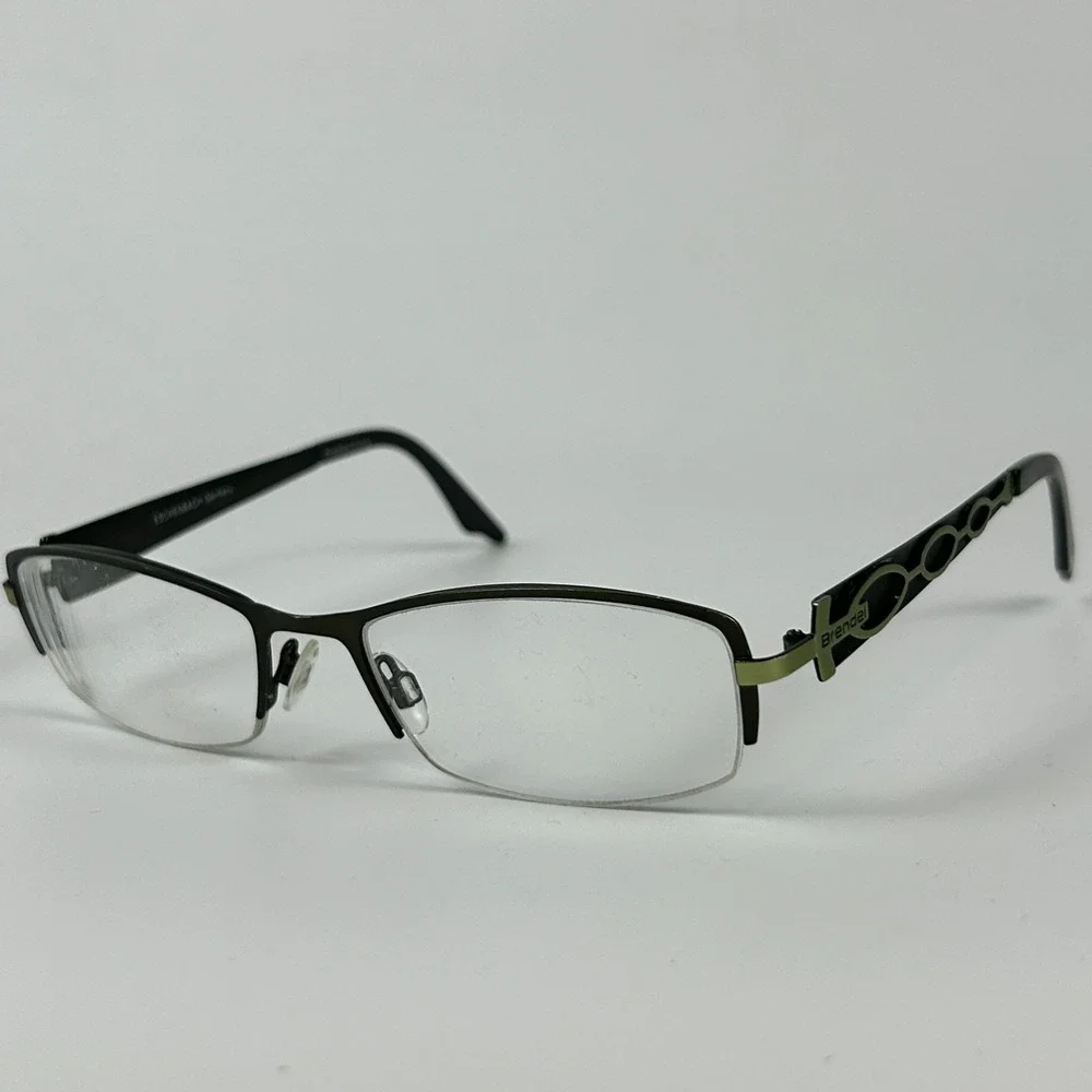 Brendel 902085 Women's Eyeglasses Frame Black Plastic Half Rim 52-18-135 mm